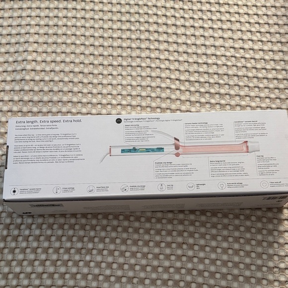 T3 SinglePass Curl X 1.25" in White and Rose Gold & Detail Set - Picture 4 of 9